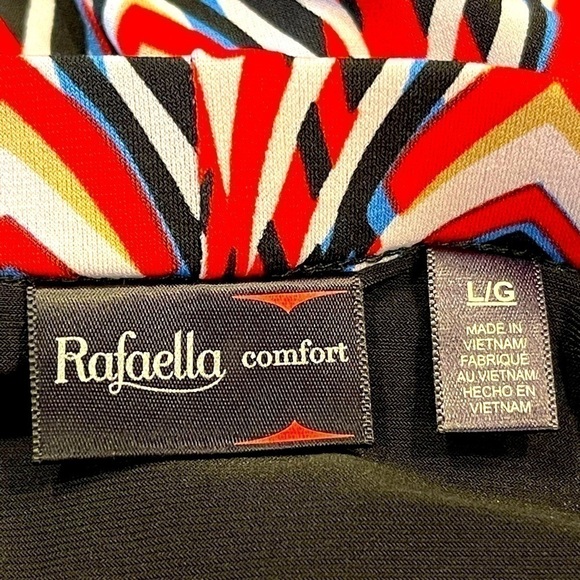 Rafaella Comfort Women's Boho Skirt Pencil Stretch Pink Multicolor Skirt, Sz L/G - Picture 2 of 8